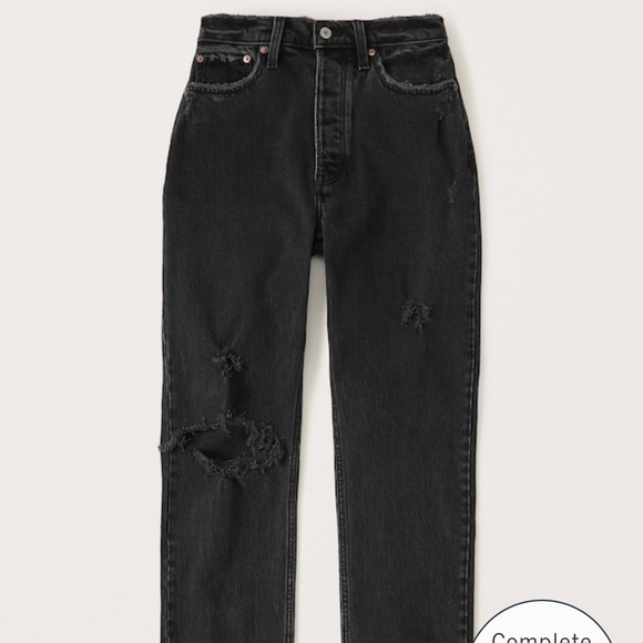 Abercrombie Curve Love Dad Jean | Abercrombie & Fitch The Dad High Rise Jeans - Picture 7 of 9